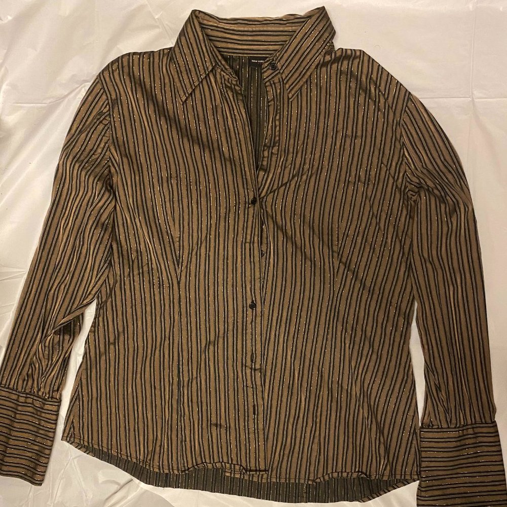 Brown Button Down Shirt
